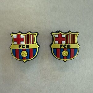 NEW- FC Barcelona Logo- Football/Soccer Croc Shoe Charms Set- MLS